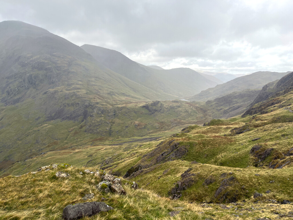 On Way Down Scafell Pike via Corridor Route, Cumbria